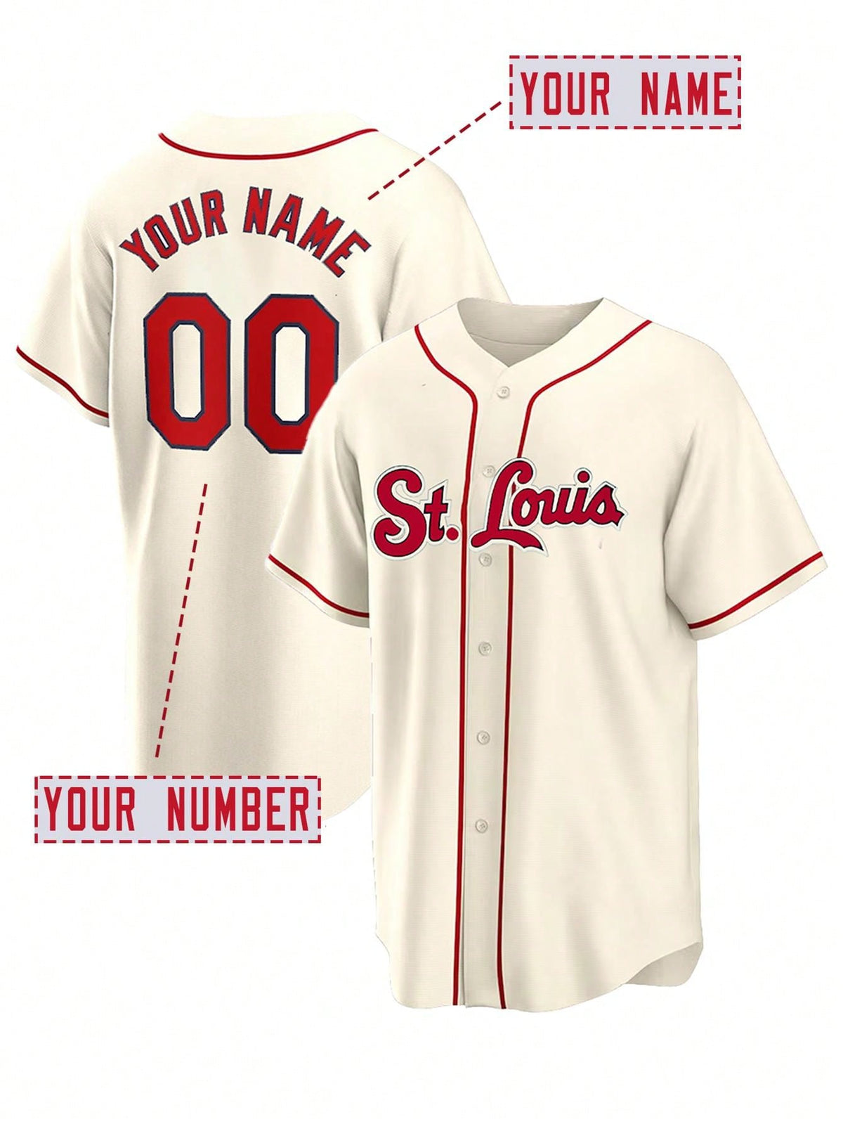 Customized Name And Number Men's Embroidery Baseball Jersey