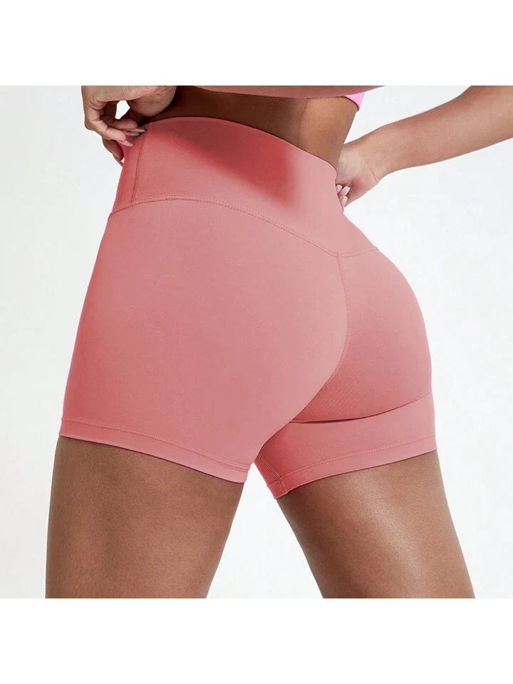 High Waist Yoga Shorts, Cycling Shorts, Running Tights, Moisture Wicking, Quick-Drying, Butt Lifting Women's Fitness Shorts Booty Shorts