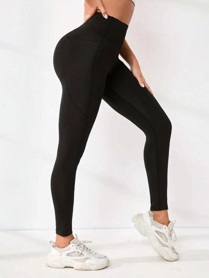 Butt-Lifting Soft Stretchy Sports Leggings - High Performance Yoga & Running Pants With Pockets