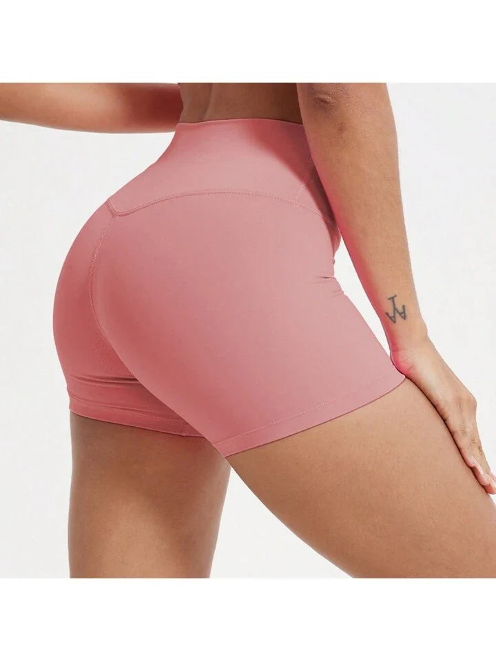 High Waist Yoga Shorts, Cycling Shorts, Running Tights, Moisture Wicking, Quick-Drying, Butt Lifting Women's Fitness Shorts Booty Shorts