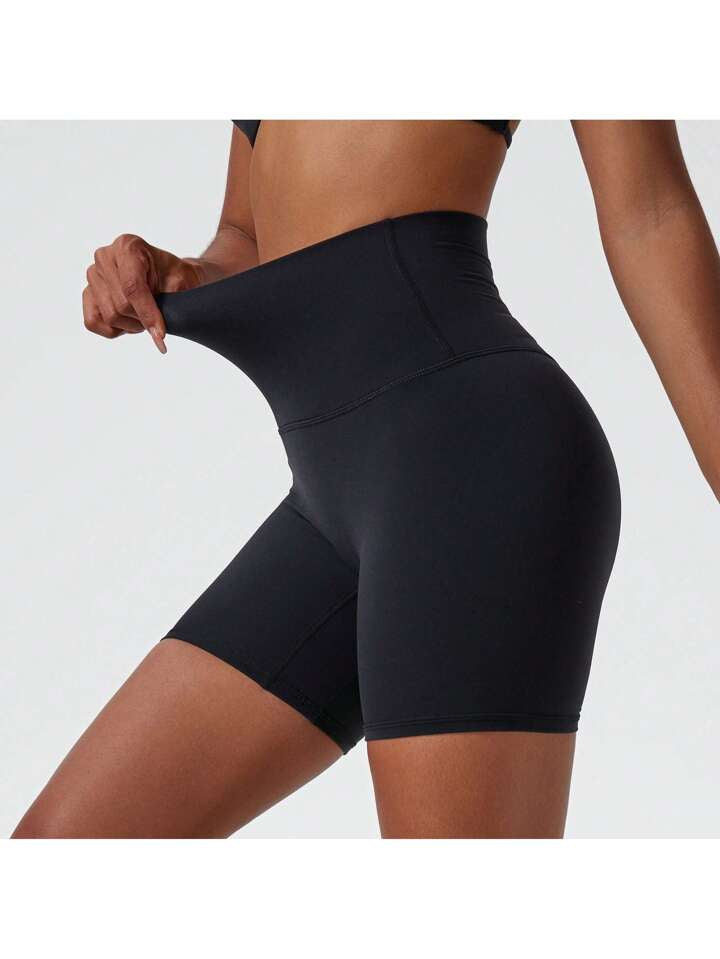 High Elasticity Yoga Shorts, Cycling Shorts, Suitable For Running, Fitness, Cycling And Other Sports, Women Breathable Slim Shorts