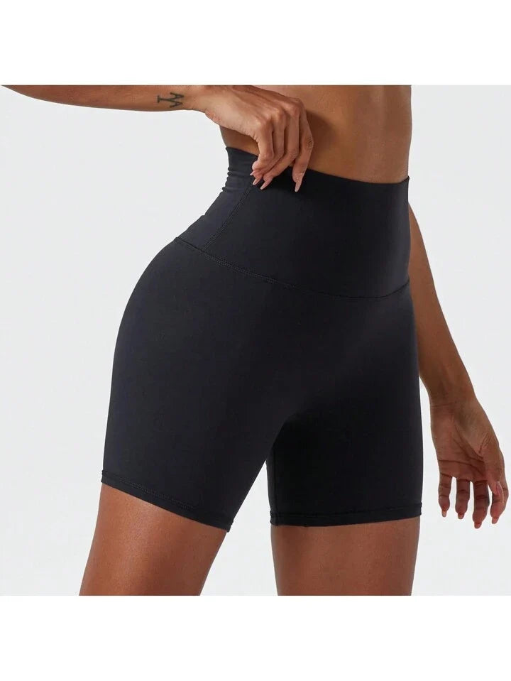 High Elasticity Yoga Shorts, Cycling Shorts, Suitable For Running, Fitness, Cycling And Other Sports, Women Breathable Slim Shorts