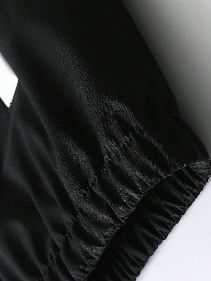 Men Two Tone Drawstring Hooded Sports Jacket & Sweatpants Gym Clothes Men, Athletic Suit, Tracksuit
