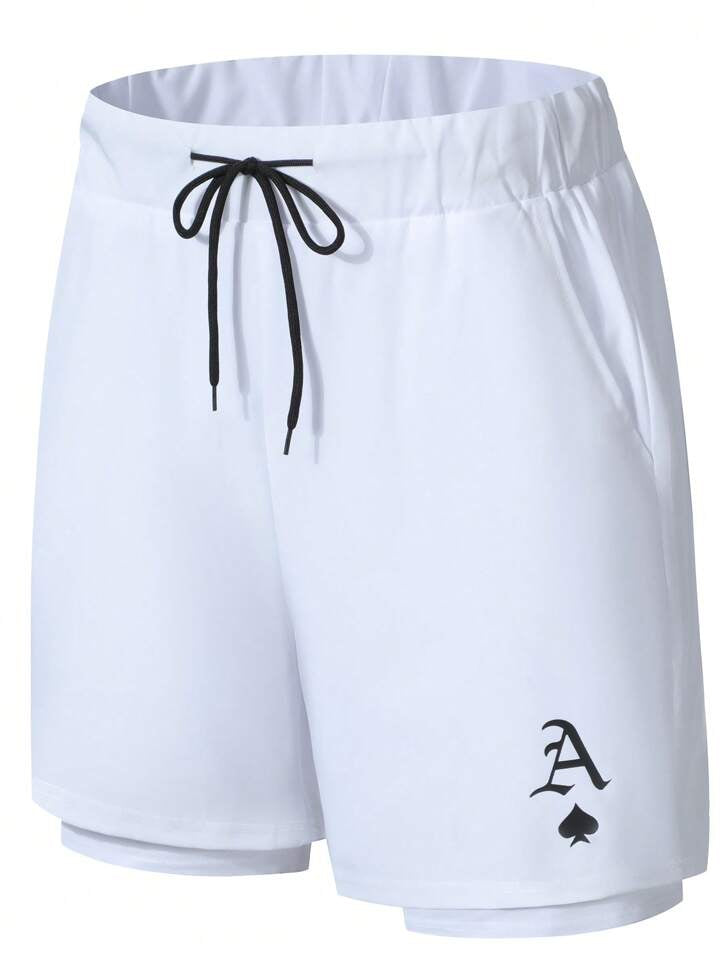 LEGND Men's Drawstring Waist 2-In-1 Shorts